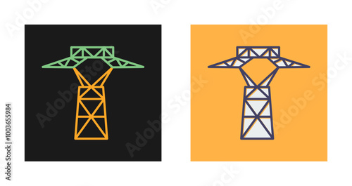 Power Line Vector Icon