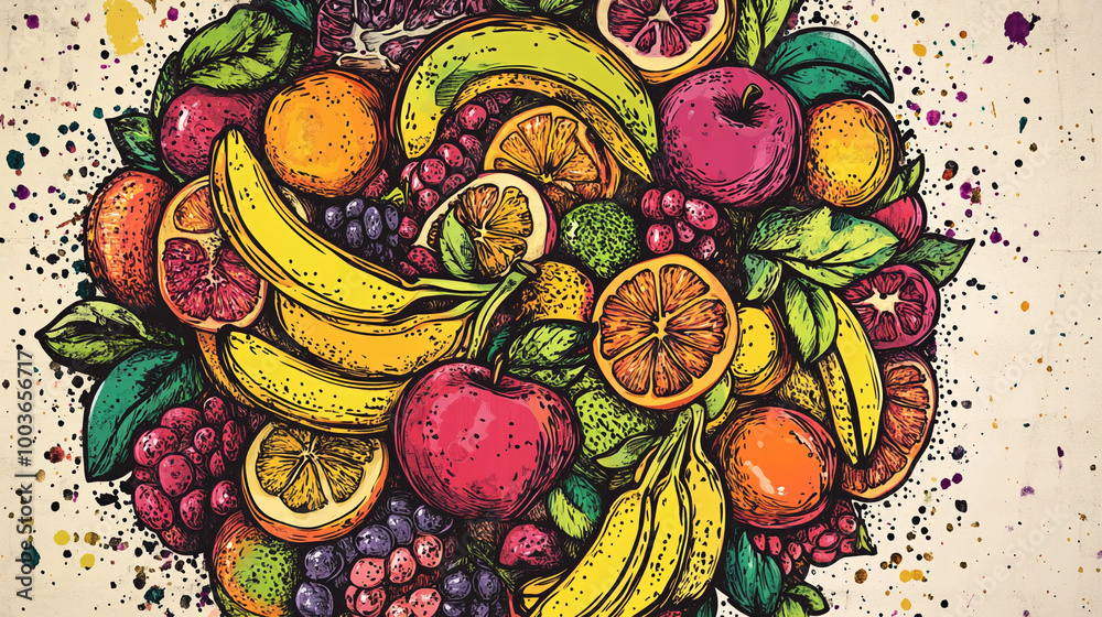Hand Drawn Food.Colorful hand drawn fruits in doodle style featuring apples, oranges, bananas, Sketch fruits, illustration
Hand Drawn Food.Colorful hand drawn fruits in doodle style featuring apples, oranges, bananas, Sketch fruits, illustration