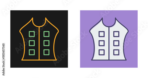 Bullet Proof Vest Vector Icon