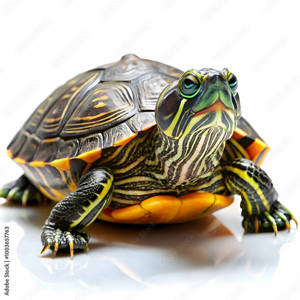 common box turtle, isolated on white common box turtle, isolated on white