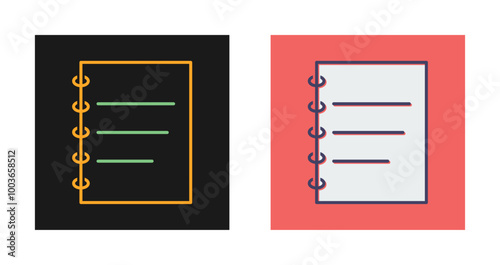 Notepad Vector Icon