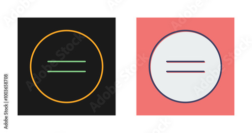 Equal To Vector Icon