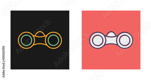 Binoculars Vector Icon