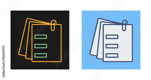 Attached Documents Vector Icon