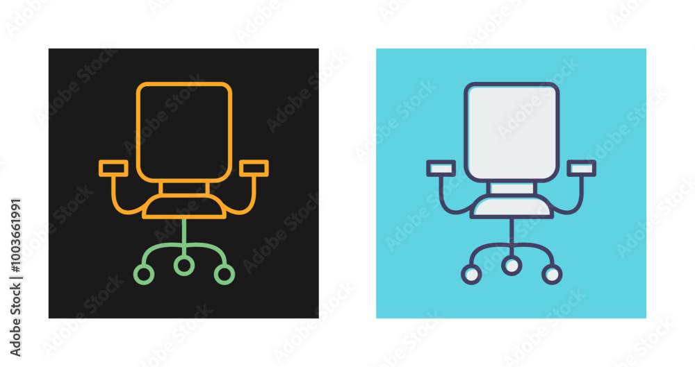 Office Chair Vector Icon Office Chair Vector Icon