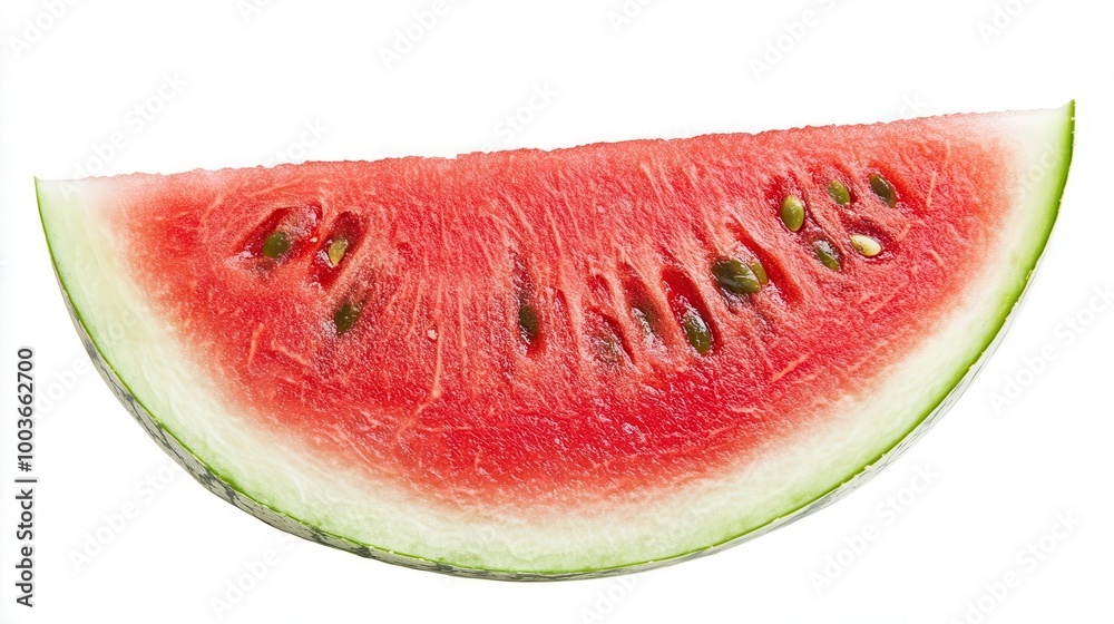 Watermelon slice, white isolate background Watermelon slice, white isolate background