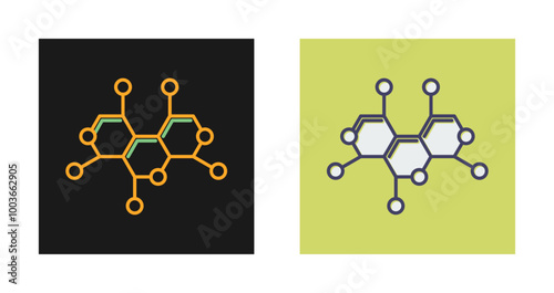 Molecule Structure Vector Icon