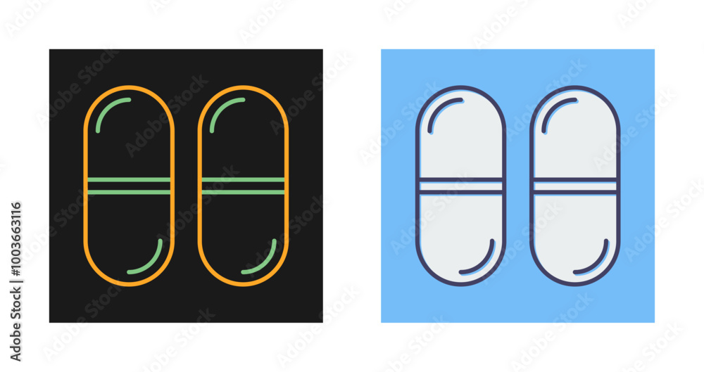 Capsules Vector Icon Capsules Vector Icon