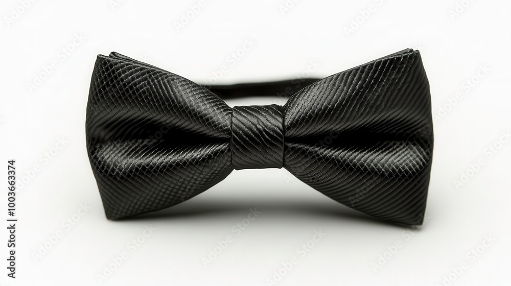 Black bow tie on a white isolated background. Black bow tie on a white isolated background.
