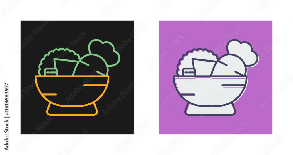 Salad Vector Icon Salad Vector Icon