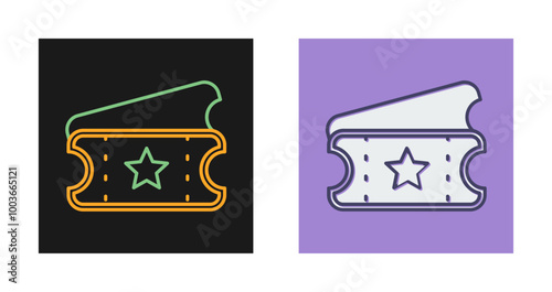 Ticket Vector Icon