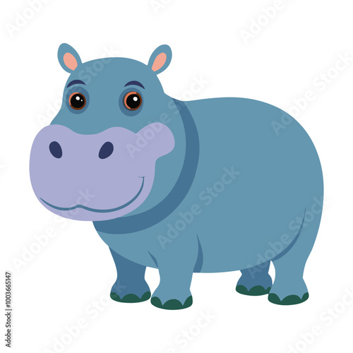 Premium Hippo Vector Art for Print and Web Projects.