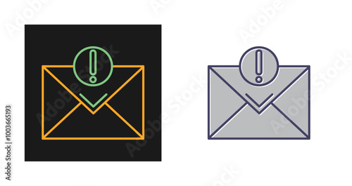 Urgent Mail Vector Icon
