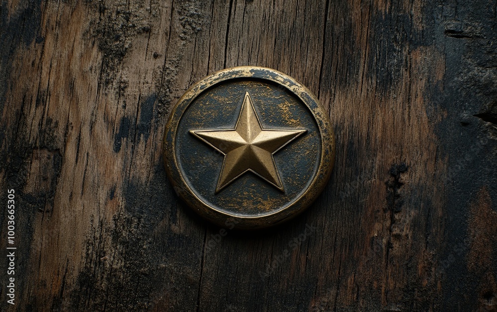 A golden star emblem set against a textured wooden background, suggesting a sense of achievement or recognition. A golden star emblem set against a textured wooden background, suggesting a sense of achievement or recognition.