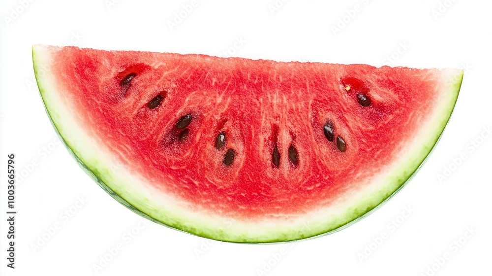 Fresh watermelon slice, white isolate background Fresh watermelon slice, white isolate background