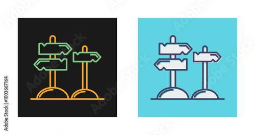 Directions Vector Icon
