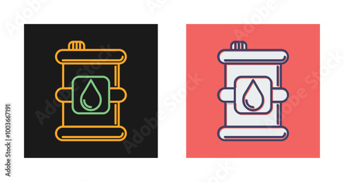 Oil Barrel Vector Icon