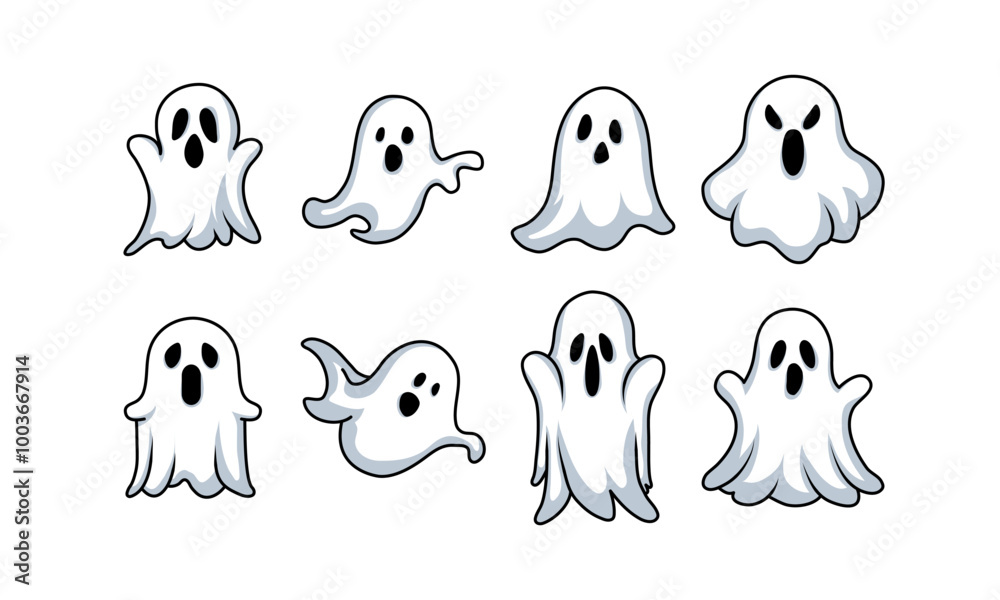 Set of Halloween Ghost
Set of Halloween Ghost