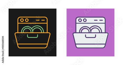 Dishwasher Vector Icon