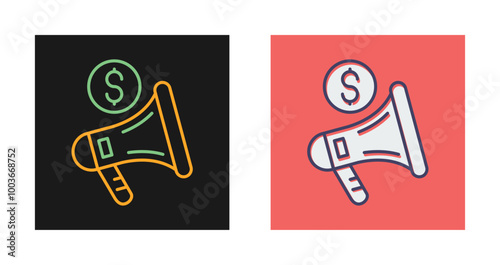 Sponsorship Vector Icon