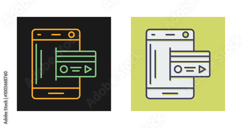 Mobile Money Vector Icon