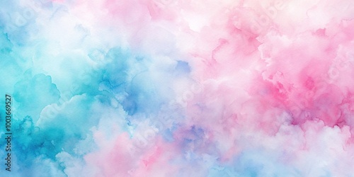 Abstract pastel pink and blue watercolor background with a mesmerizing pattern resembling a worm s eye view, colorful, artistic, soothing, worm's eye view, painting, ethereal, soft, pattern