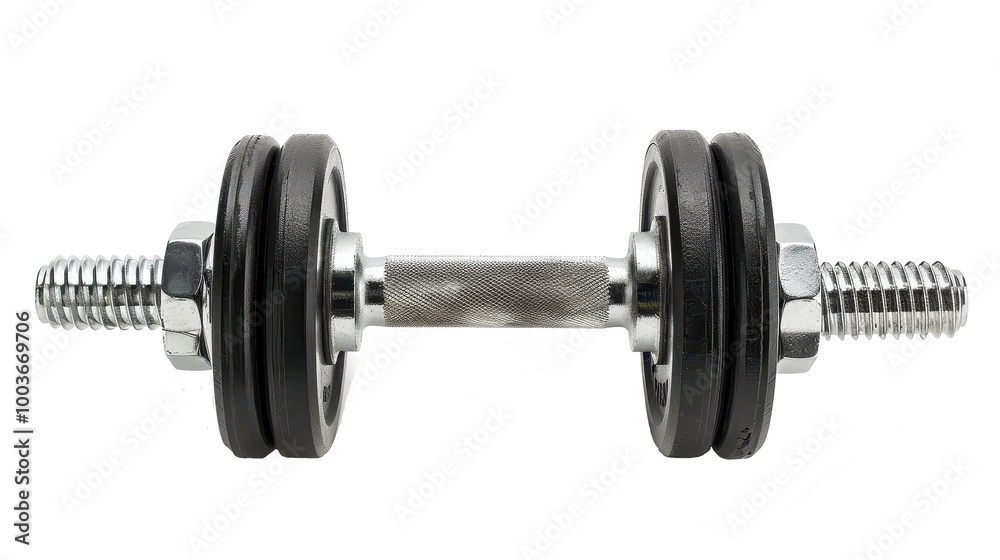 Fototapeta premium Barbell clamps on isolated white background. perfect for home workouts and strength training routines
