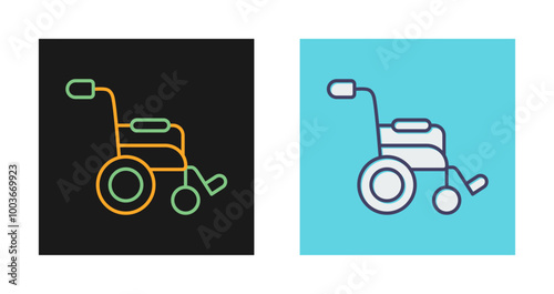 Wheel Chair Vector Icon