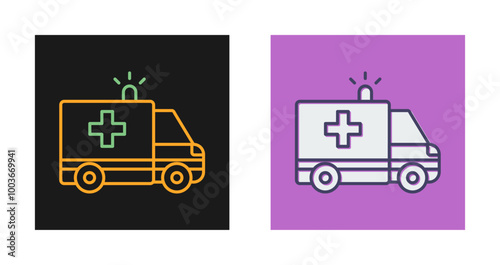 Ambulance Vector Icon