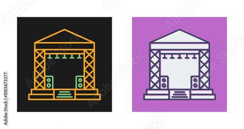 Stage Vector Icon