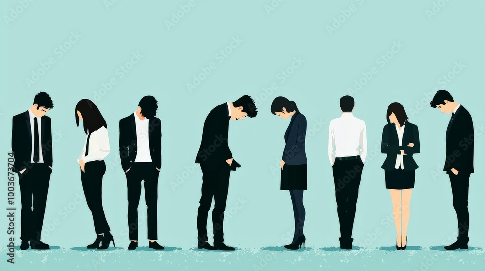 Obraz premium A manager failing to engage their team, leading to low morale, portraying the consequences of poor leadership