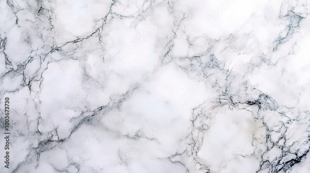 Elegant White Marble Background with Unique Veins Elegant White Marble Background with Unique Veins