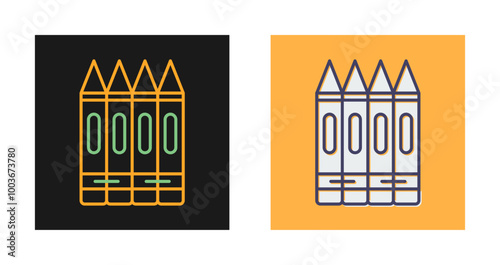 Crayons Vector Icon