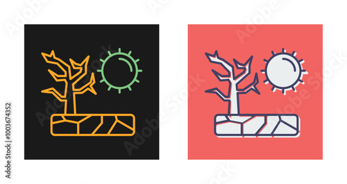 Drought Vector Icon