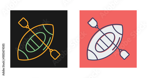 Kayak Vector Icon
