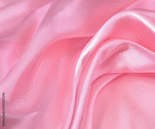 Beautiful elegant wavy light pink satin silk luxury cloth fabric texture, abstract background design.