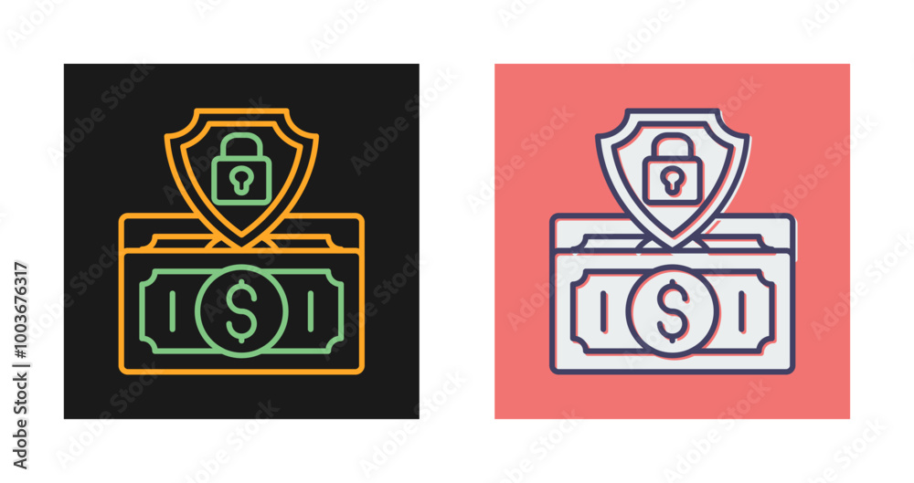 Money Protection Vector Icon Money Protection Vector Icon