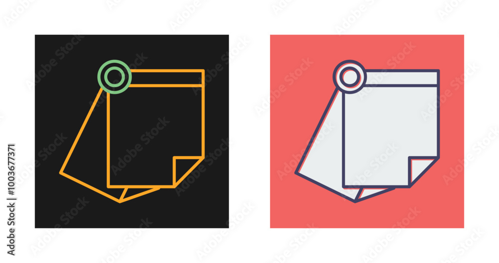 Sticky Note Vector Icon Sticky Note Vector Icon