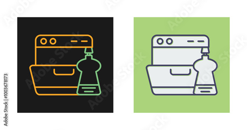 Washing Dishes Vector Icon