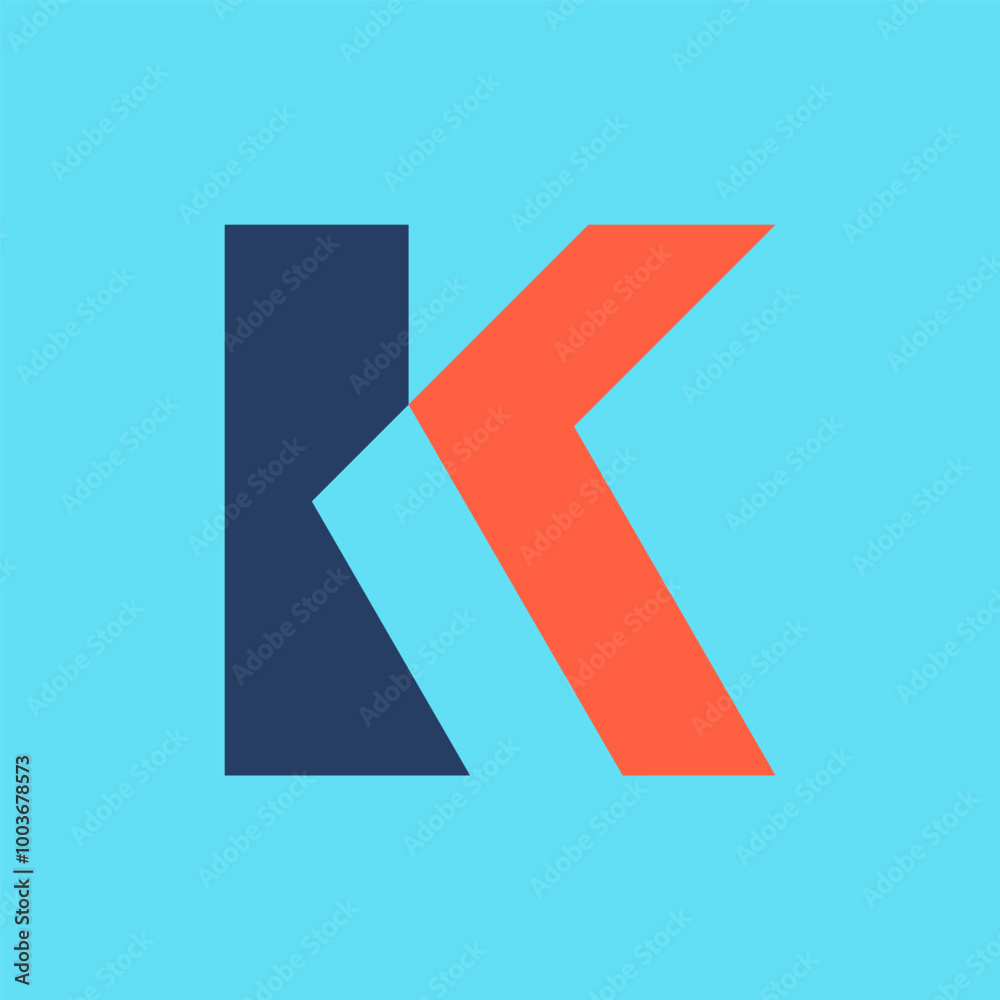 Letter K logo. Icon design. Template elements. Geometric abstract logos Letter K logo. Icon design. Template elements. Geometric abstract logos