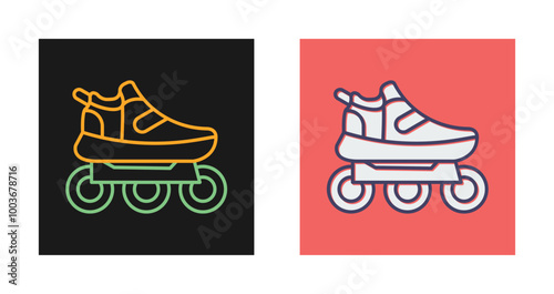 Roller Skates Vector Icon