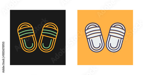 Slippers Vector Icon
