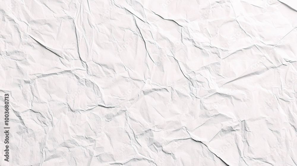 Crumpled White Paper Texture for Background Use Crumpled White Paper Texture for Background Use