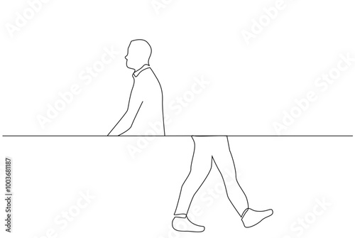 human person different ways desires thoughts decisions life one line art design vector