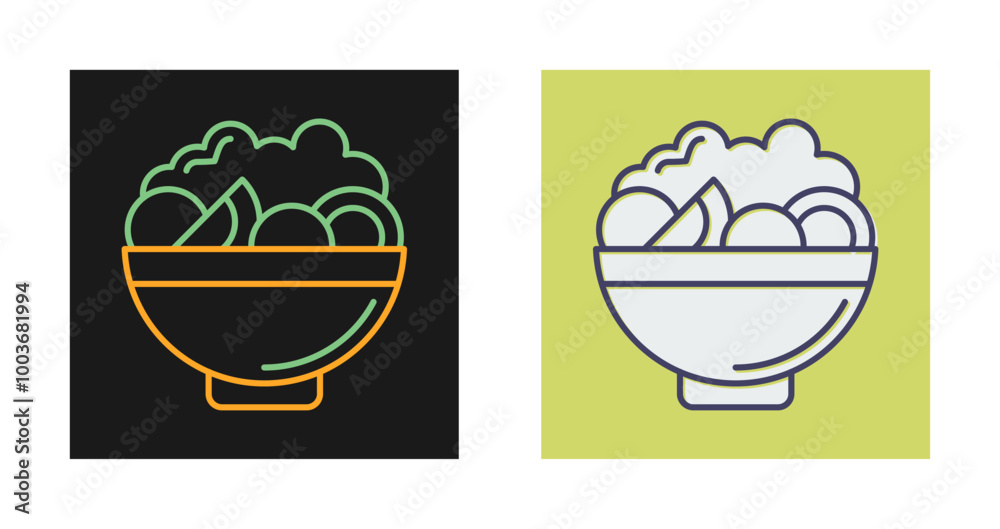 Salad Vector Icon Salad Vector Icon