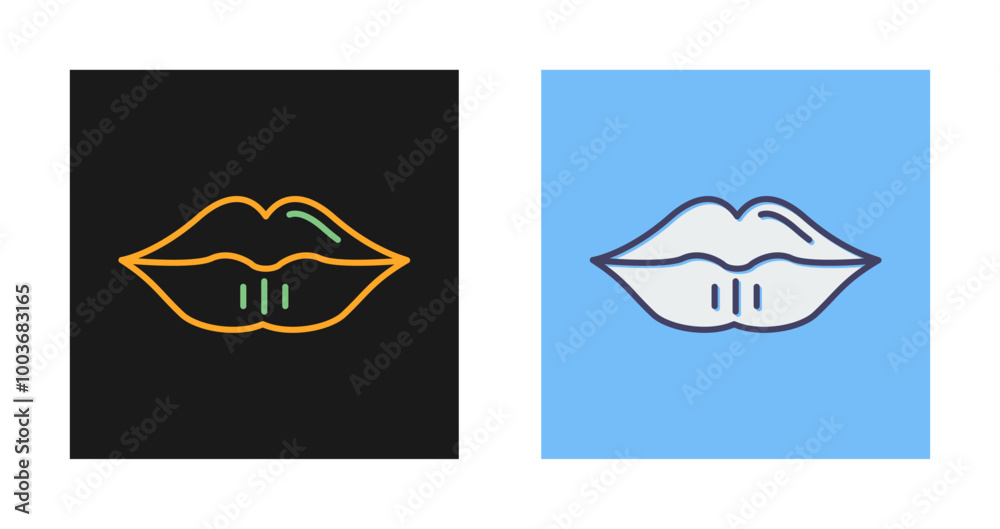Lips Vector Icon Lips Vector Icon