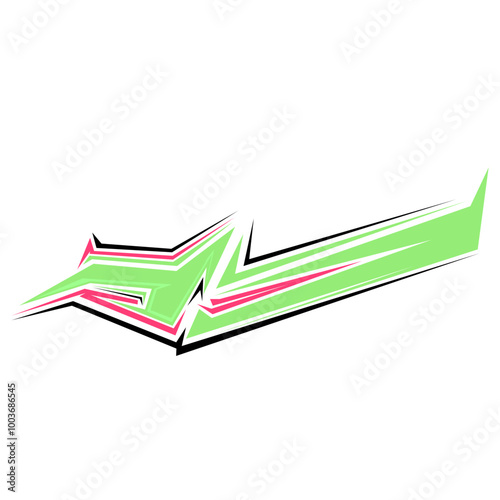  Illustration abstract racing background .Print vinyl and decal for cars. The design is modern. Racing Stripes Decal Sport. Background abstract. Decal Stripes Element
