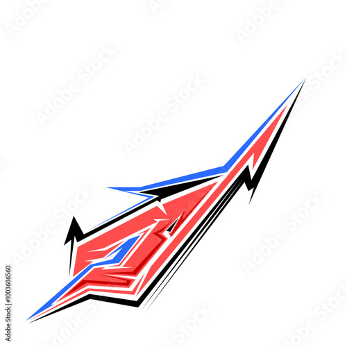 Illustration abstract racing background .Print vinyl and decal for cars. The design is modern. Racing Stripes Decal Sport. Background abstract. Decal Stripes Element
