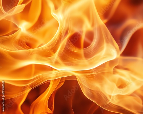 Close-up of candlelight flame on Christmas eve, dancing light patterns, warm orange glow, subtle smoke wisps