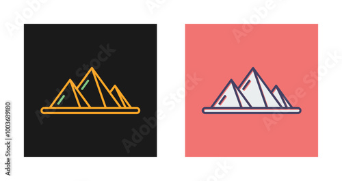Pyramid Vector Icon